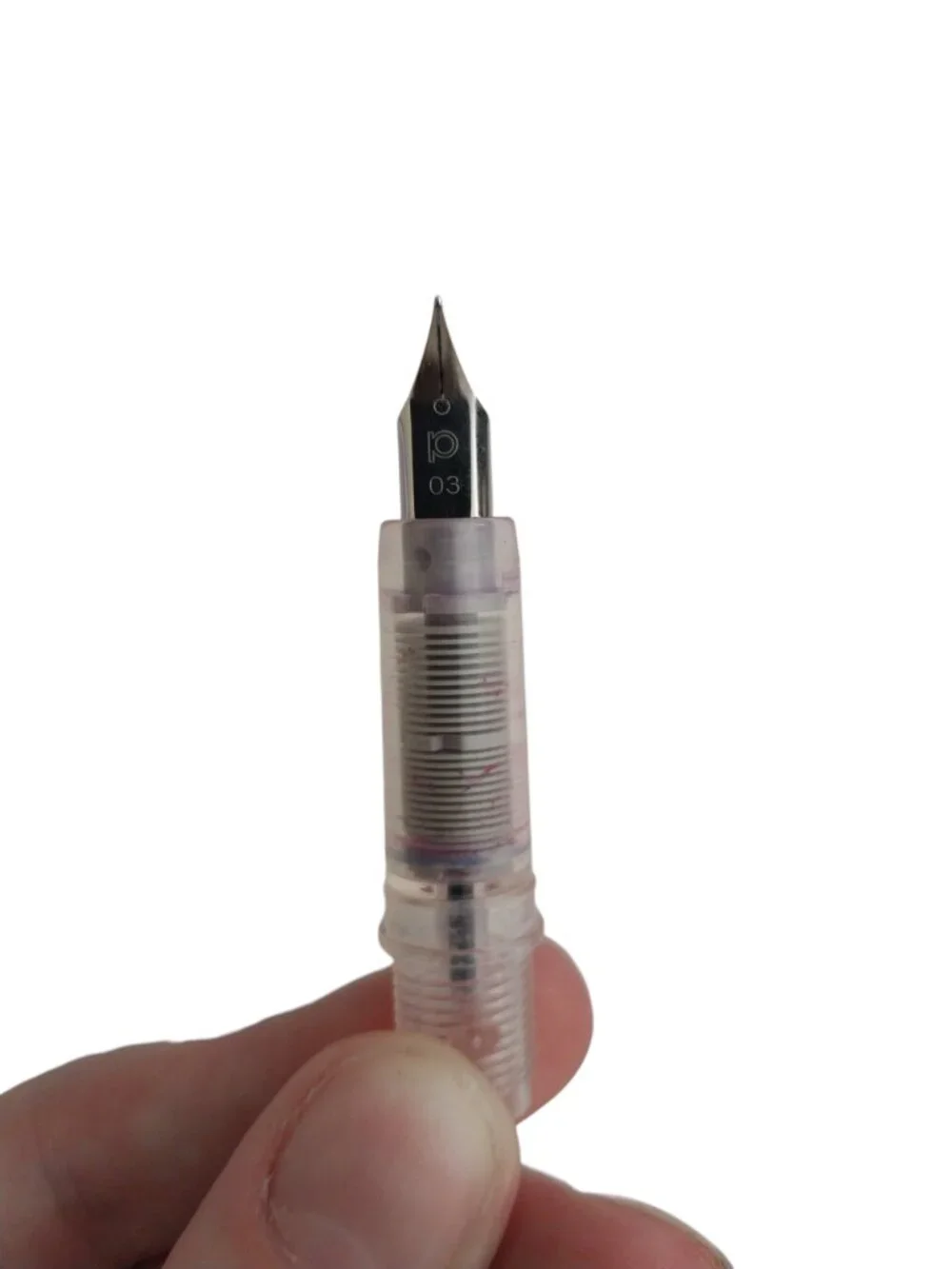 Platinum Plaisir Aluminum Fountain Pen 03 Fine Nib Gently Used Violet Purple